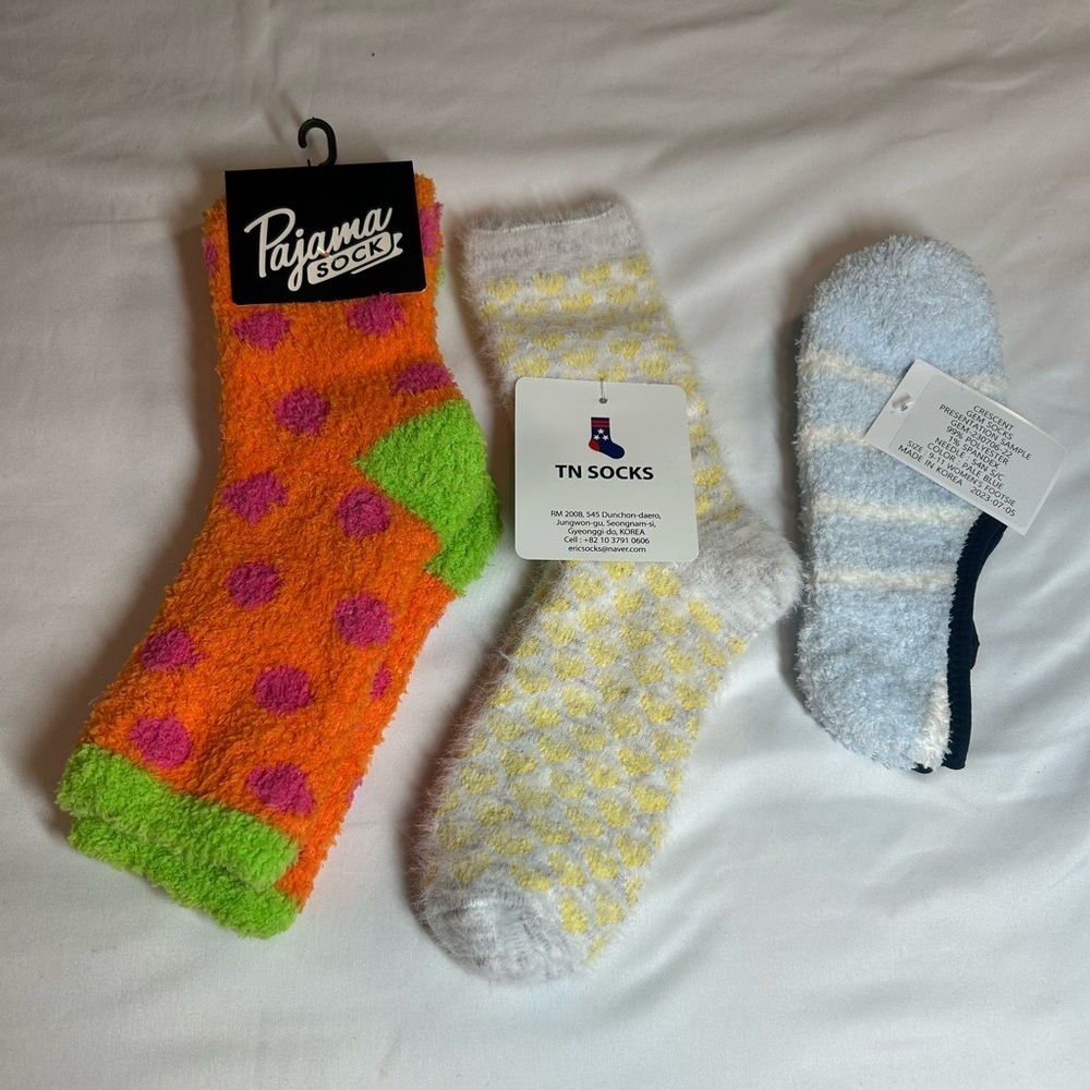 3 pack Various Brand Fuzzy Socks - One Size